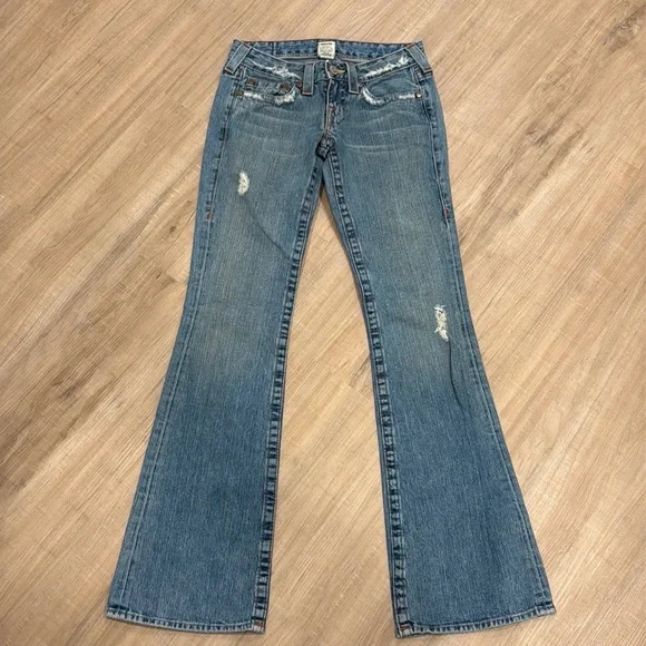 Vintage Y2K True Religion Lady Godiva Embroidered Jeans - Picture 2 of 6